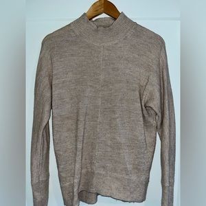 Banana Republic - Beige Color Mock Turtle Neck Top